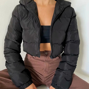 Women's Winter <b>Quilted</b> Thermal Jackets <b>Double</b>-Layer Stand Collar Windproof Lightweight Full-Zip for Ski/Snowboard Hiking Jackets - Product Image 6