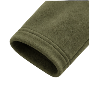 Sudadera de Forro Polar Micro con Media Cremallera, Verde Oliva, Cuello Alto, Texturizada, con Logotipo Bordado Personalizado, Venta al por Mayor para Hombre - Product Image 4