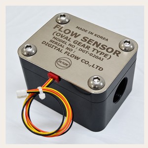 เครื่องวัดการไหล 600 ลิตร แบบดิจิตอล รุ่น DGT-020AI / DGT-020SI เซ็นเซอร์วัดการไหลแบบโอวัลเกียร์ อลูมิเนียม / สแตนเลส PT 3/4 เกลียวใน - Product Image 2