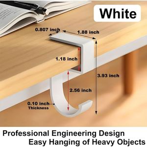 Supporto per Cuffie in Lega di Alluminio, Porta Cuffie da Scrivania per Accessori Computer, per Studio e Ufficio - Product Image 3