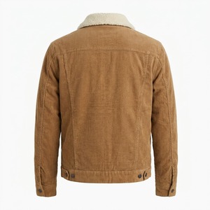 <b>Men's</b> Faux <b>Shearling</b> Lined Corduroy Trucker <b>Jacket</b> Heavyweight Winter Coat - Product Image 1