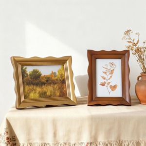 Wooden photo <b>frame</b> handcrafted <b>design</b> for home <b>wall</b> decoration with natural finish and artistic appeal - Product Image 2