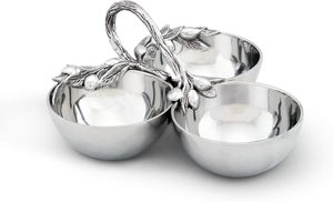 Bol décoratif en métal en forme de feuille, bol de service en forme de feuille, plateau en acier inoxydable en forme de feuille, plat en métal en forme de feuille, bol design en forme de feuille - Product Image 2