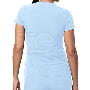 <b>Hospital</b> <b>Scrubs</b> Set Professional Lightweight Breathable Comfortable High Quality Knitted 100% Cotton Medical Uniform for Staff - Product Image 6