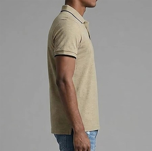Camiseta Personalizada de Hombre, 100% Algodón Tejido, 2 Tonos, Corte Regular, Manga Corta, Logotipo Bordado, Transpirable, Estilo Hip Hop - Product Image 2