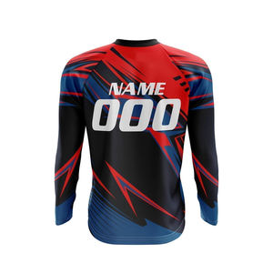 Maillot de motocross de haute qualité, respirant, coupe-vent, vêtements de sport pour moto tout-terrain, imprimé, maillot d'équipe de course personnalisé, 100 % polyester - Product Image 5