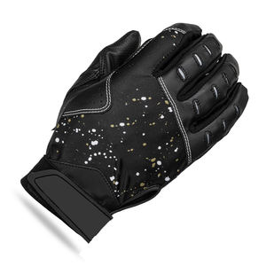 Guantes de Béisbol Personalizados de Color Negro, Hechos de Cuero, Antideslizantes, con Palma de Alto Agarre, para Jóvenes, para Softbol - Product Image 2