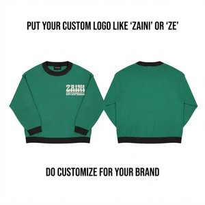 Pull à capuche surdimensionné vintage personnalisé pour homme, en tricot épais, imprimé en relief, en polyester/coton écologique, vente en gros - Product Image 1