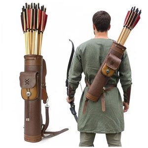 High Quality Handmade Leather Archery <b>Quiver</b> Durable Material Adjustable Fit Comfortable Outdoor Hunting And Practice Use Gear - Product Image 1