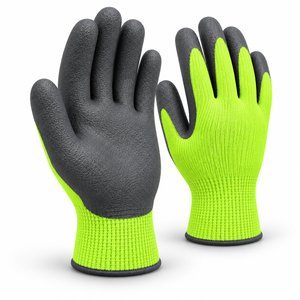 Anti Slip Durable <b>Latex</b> <b>Gloves</b> Secure Palm Traction Breathable Fabric Flexible Comfort Silicone-free for Loading Handling Tasks - Product Image 1