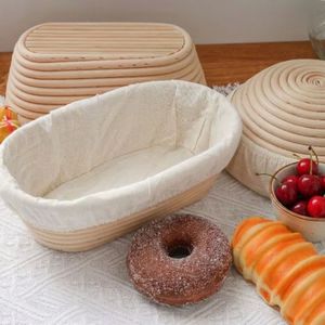 Cestas Ovaladas para Pan de 25 cm, Cestas de Mimbre Hechas a Mano para Fermentación, Cestas Ecológicas para Hornear, Fábrica en Vietnam - Product Image 1