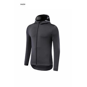 Men's Purple Hooded <b>Zipper</b> <b>Sweatshirt</b> Slim Fit Quick Dry Knitted Sporty Hoodie Autumn Wear 84605# - Product Image 5