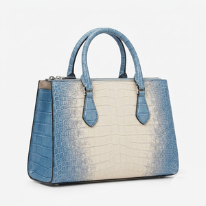 Bolso de Mano de Cuero Genuino para Mujer, a la Moda, con Asa Superior Desmontable, Bolsillo para Teléfono Celular, Estilo Vintage - Product Image 1