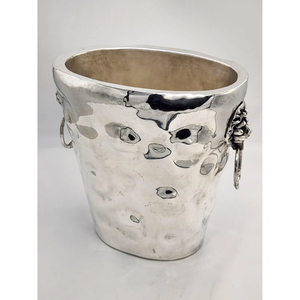 Golden Finished Metal Aluminium Luxury Wine Cooler <b>Ice</b> <b>Bucket</b> Home Hotel <b>Table</b> Decoration Silver Color Shiny Polished <b>Bucket</b> - Product Image 1