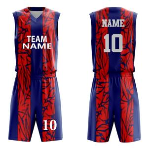 Tenues de sport de basketball unisexes 100 % polyester, haute qualité, personnalisables, ensembles uniformes pour adultes, respirants, grandes tailles, sublimation personnalisée - Product Image 5