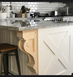 Contemporary Decorative Wooden Corbels Solid Wood Cabinet Brackets for Furniture Custom Factory Supply Solid Wood Corbels - Product Image 4