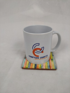 ชุดจานรองแก้วไม้วอลนัทลายเรซิ่นสไตล์โมเดิร์น 4 ชิ้น หนา 4 มม. เป็นมิตรกับสิ่งแวดล้อม ขนาดสั่งทำได้ งานแฮนด์เมด แผ่นรอง แผ่นรองแก้ว งานฝีมือ อินเดีย - Product Image 5