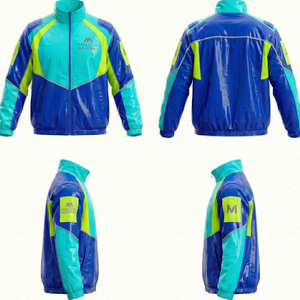 Bulk Unisex Hooded Waterproof Coated Streetwear Winter Jacket Custom Branding Europe America Fashion Windbreaker - Product Image 6