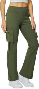 Pantalons évasés pour femmes, couleur unie, design personnalisé, prix abordable, séchage rapide - Product Image 3