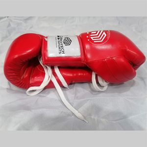 Gants de boxe en cuir de vachette haute performance SS pour hommes, à lacets, séchage rapide, respirants, avec sangle de poignet réglable, pour l'entraînement - Product Image 2
