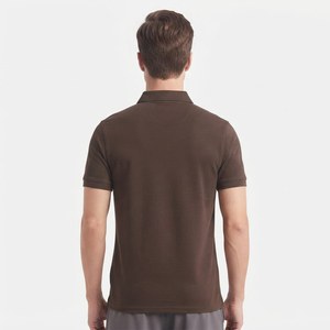 Polos en coton doux de haute qualité personnalisés pour hommes, polos de taille standard avec logo personnalisé - Product Image 4