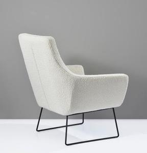 Sillón de Oficina Moderno Tapizado, Sillón de Descanso con Patas de Metal para Recepción y Sala de Espera - Product Image 5