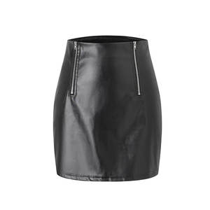 Elegante Falda de Cuero para Mujer con Diseño de Cintura Alta, Forro Interior Suave y Ajuste Cómodo para Uso Casual y de Fiesta - Product Image 1