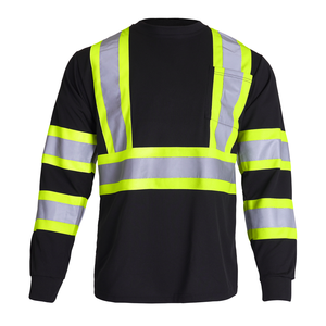 Nuevas Camisas de Trabajo Premium Personalizadas con Botones, Camisa de Trabajo de Alta Visibilidad con Cinta Reflectante, Camisa de Seguridad de Algodón para Hombre - Product Image 6