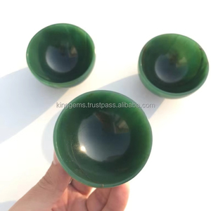 Cuenco de Jade Verde Natural Tallado a Mano, Cuenco Decorativo de Piedra, Cuenco de Cristal para Decoración del Hogar, Uso Terapéutico, Regalo y Venta al por Mayor - Product Image 5