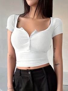 Women's Midriff Length Top Contemporary Fashion Piece for Daytime Outings and Social Gatherings - Product Image 3