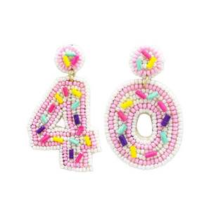 Elegantes Pendientes Colgantes Hechos a Mano con Bordado Floral de Cuentas, Diseño Étnico, Pendientes de Estilo Festivo con Bordado de Cuentas de Semillas - Product Image 6