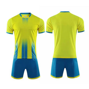 Plain Polyester Breathable Unisex Sports Football Soccer Uniforms Quick Dry Shorts Set OEM Customized Color Fully Sublimation - Product Image 5