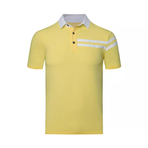 Polo de sport pour homme à manches courtes, coupe ajustée, séchage rapide, en maille, avec impression de motif logo personnalisé, écologique - Product Image 6