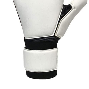 Guantes de Portero de Fútbol Blancos de Cuero PU Antideslizantes Transpirables con Protección para los Dedos Correa de Muñeca Ajustable Equipo Deportivo Unisex - Product Image 3