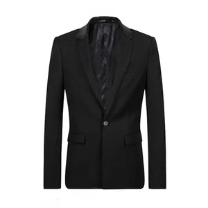 Blazer de Esmoquin Gris Metálico Satinado para Hombre, Chaqueta con Solapa Brillante, Tela Premium, Corte Entallado, para Fiestas Nocturnas, Abrigo Formal de Lujo - Product Image 4