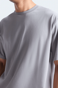 Camiseta de Cuello Redondo Extra Grande para Hombre, 100% Algodón Tejido, Ecológica, Transpirable, con Estampado de Letras, Estilo Casual Elegante - Product Image 4