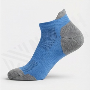 Blue Ankle <b>Socks</b> Breathable Knitted <b>Polyester</b> Spandex Running Sport <b>Socks</b> for Adults Summer Thin Fit - Product Image 3