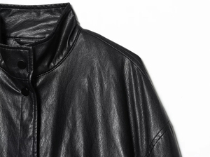 CLASSIC INVENTORS Nueva Chaqueta Bomber de Cuero Genuino para Hombre, Forro de Sherpa, Cierre de Cremallera, Impermeable, Transpirable y Resistente al Viento - Product Image 4