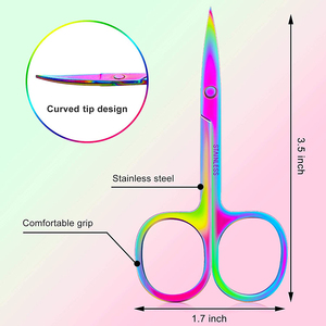 Custom Eyelash Scissor Small Scissors <b>Mini</b> Custom Logo <b>Mini</b> Makeup Scissors Beauty Steel Sharp Steel Pink Stainless Steel 10 <b>Pcs</b> - Product Image 2