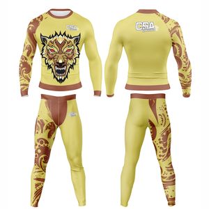 Tenues de compression respirantes pour hommes, personnalisées, imprimées numériquement, pour MMA et BJJ, vente en gros directe d'usine - Product Image 1