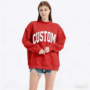 เสื้อสเวตเชิ้ตผู้หญิงแบบลำลอง คอตั้ง ใส่ได้สองด้าน ผ้าฝ้าย 100% แห้งเร็ว สไตล์วินเทจ แฟชั่นสาวๆ ไซส์พลัส ใส่ได้ทุกวันในฤดูหนาว - Product Image 4