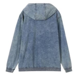 Sudadera con Capucha de Mezclilla Sigma Gamma Rho 1922, SGRho Chenille, Prenda Griega Premium, Lavado Claro, Sudadera de la Hermandad - Product Image 2