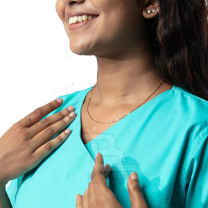 Latest Style <b>Work</b> Wear Medical <b>Scrub</b> Uniform Light Weight Solid Color Medical <b>Scrub</b> Uniform - Product Image 5
