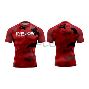 Rashguard MMA à manches longues unisexe, rashguard de compression avec protection anti-UV, tissu respirant et à séchage rapide pour les sports nautiques - Product Image 3