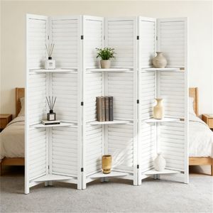 White Space-Saving 6 <b>Room</b> <b>Dividers</b> and Privacy Screen - Product Image 1