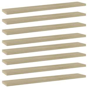 Juego de 8 Estantes de Pared de Madera de Roble Sonoma, Diseño Pequeño y Sencillo - Product Image 2
