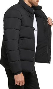 Wholesale Windbreaker Winter Lightweight Custom Puffer Fashion Outdoor Plus Zip up Stand Collar Puffer <b>jacket</b> for men - Product Image 4