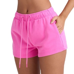 Prix de gros, logo personnalisé, nouvelle mode, short de sport taille haute coupe skinny pour femme, respirant, 100% coton, décontracté, coloré, séchage rapide - Product Image 5