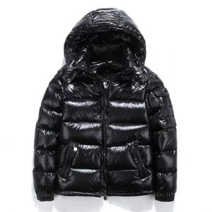 Men Shiny Puffer Black Jacket Men Back <b>Bubble</b> Jackets & <b>Coats</b> 2025 Wholesale winter jacket Stand Casual Knitted Breathable - Product Image 1