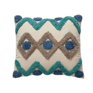 Cojín de Algodón Tejido Natural, Estampado, Suave, Transpirable, Acogedor, Decorativo, Hipoalergénico, para Cama, Sofá y Hogar - Product Image 1